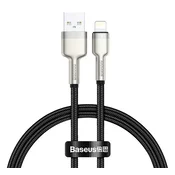 iPhone 14 Pro / 14 Plus / 14 BASEUS CAFULE kabel za prijenos podataka USB - lightning, 25 cm, CRNA CALJK-01