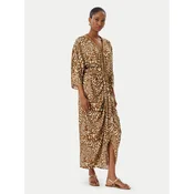 LOLA CASADEMUNT Poletna obleka LS2616031 Rjava Relaxed Fit