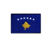 shumee Našitek zastave Kosova - nalepka za likanje/toplotno varjenje - vezen našitek/značka/emblem