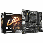 GIGABYTE B550M DS3H, DDR4, SATA3, USB3.2Gen1, HDMI, AM4 mATX.