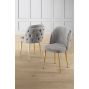 Hanah Home Set stolica Axle, 85x59x146 cm, 6 komada, Sive