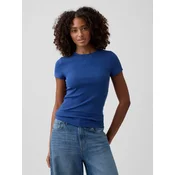 GAP Ribbed T-Shirt with Logo - Womens