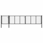 Vrtna vrata celicna 500 x 100 cm antracit