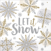 Amscan Prtički - Let it snow33 x 33 cm