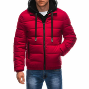 Edoti Moška prešita zimska jakna C572 rdeča MDN123658 XL