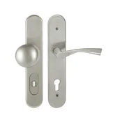 Varnostna oprema TWIN DAVID/ALA HTSI P4500 DEF (XR), krogla/ročica levo, Odprtina za cilindrični vložek PZ, Twin XR (nerjaveče jeklo), 92 mm