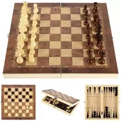 Drveni šah 3 u 1