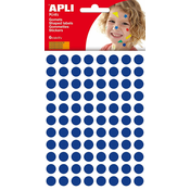 Samoljepljive naljepnice APLI - Krugovi, plavi, 10,5 mm, 528 komada