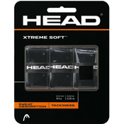 Head XtremeSoft 3 overgrip wrap tl. 0,5 mm črna, pakiranje po 3