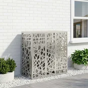vidaXL Prekrivalo za klimatsko napravo Srebrna 110 x 50 x 105 cm