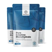 3x Pure kreatin monohidrat v prahu, skupaj 1500 g