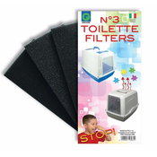 Nadomestni filter za WC (3 kosi)