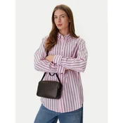 Calvin Klein Ročna torba Emblem Aop Elongated Camera Bag LV04F3268G Črna