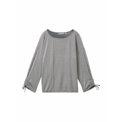 TOM TAILOR DENIM Majica  mornarska / off-bela
