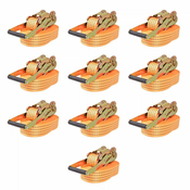 Trake za Vezanje Tereta 10 kom 2 Tone 8mx50mm Narancaste
