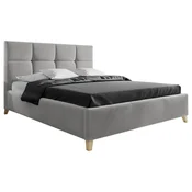 Carryhome OBLAZINJENA POSTELJA 160 cm x 220 cm , tekstil siva