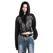 Hoodi ženska - REQUIEM FROST- CROP - AFFLICTION - AW28899-BKLV