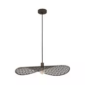 Eglo 44167 - Viseča svetilka na kablu SWABY 1xE27/60W/230V premer 80 cm bronzna