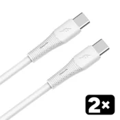 Kabl AVAX CB4303 2X / USB-C to USB-C / 60W / 1.5 m / White