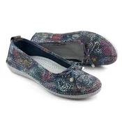 Mona Shoes Ženske baletanke, Kožne, Šarene