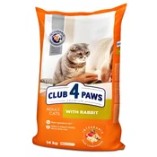 shumee Club 4 Paws Premium suha hrana za odrasle mačke z zajcem 14 kg