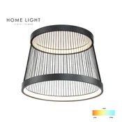 HOME LIGHT Plafonska svetiljka Luna 317, 50W, 3000/4000/5700K, Crna