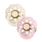 Bibs tolažilna duda - lateks Boheme z okroglim cucljem 6-18 m 2/1 ivory/blossom