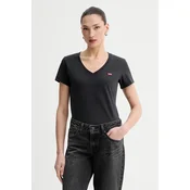 Bombažna kratka majica Levis PERFECT VNECK 2-pack
