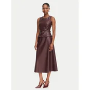 Rinascimento Obleka iz umetnega usnja CFC0130414003 Bordo rdeča Regular Fit