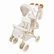 DeCuevas 90378 Zložljiva dvojčka voziček za lutke z torbo Verona 2024 - 72 cm