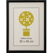 Karako Foto okvir 30x40 cm, plastika, stenski, 95 črn