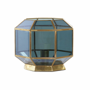 Stolna svjetiljka DKD Home Decor Kristal Plava zlatan 220 V Mesing 50 W moderan (29 x 29 x 25 cm)