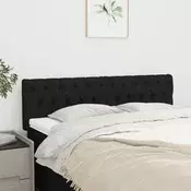 Uzglavlja crna 160x7x78/88 cm od tkanine