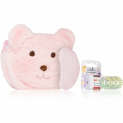 invisibobble Pink Teddy Xmas 2023 darilni set za otroke 3 kos