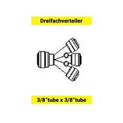ich-zapfe Trodelni razdelilec cevi 3/8 Push-fit, kemično odporen, brez orodja, (5000216166)