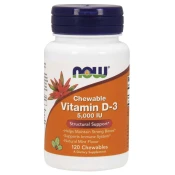 NOW Vitamin D3, 5000 IE, 120 žvečljivih pastil