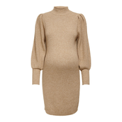 Only Maternity Pletena obleka KATIA, rjava