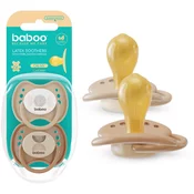 Baboo Soothers Round Latex with Case duda Au Naturale 0-6 m 2 kos