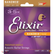 Elixir NANOWEB Acoustic Phosphor Bronze 011/052 žice za akusticnu gitaru