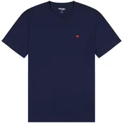 WRANGLER Majica SIGN OFF TEE mornarska/rdeča/bela