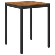 vidaXL Vrtni Bar Miza Naravna in črna 80 x 80,5 x 105 cm