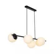 Nordlux - Luster na sajli LILLY 5xE14/10W/230V crna