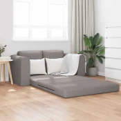 Krevet na razvlacenje 60cm Sivo-smeda tkanina