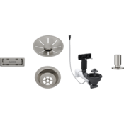 Blanco pribor SATIN PLATINUM InFino set 1x3,5 (skodelica, InFino okrasna rozeta, C-prelivni prelivni set), z daljincem okrogel dvigalnik SATIN PLATINUM