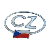 Sticker CZ 3D (11x8 cm, silver)