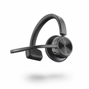 POLY VOYAGER 4310 UC Slušalke z mikrofonom Brezžična Naglavni trak Pisarna/klicni center USB vrsta-A Bluetooth Črna