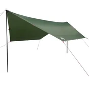 Vidaxl Ponjava za kampiranje zelena 430x380x210 cm vodoodporna