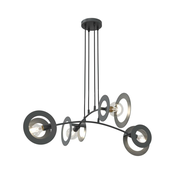 Luster na sajli EUFORIA 4xE27/15W/230V crna