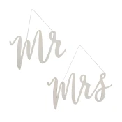 ginger ray lesena dekoracija za na stol mr & mrs
