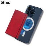Magnetna mini denarnica za iPhone/étres/Smart/rdeča